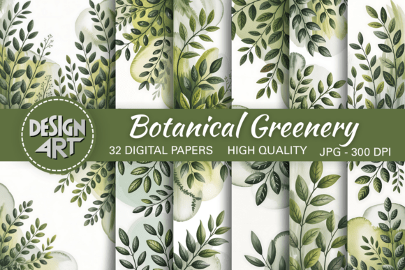 Download Botanical Greenery Background - Greenery background Collection