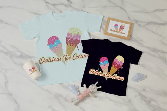 Download Delicious Ice Cream T-shirt Design - Delicious Collection