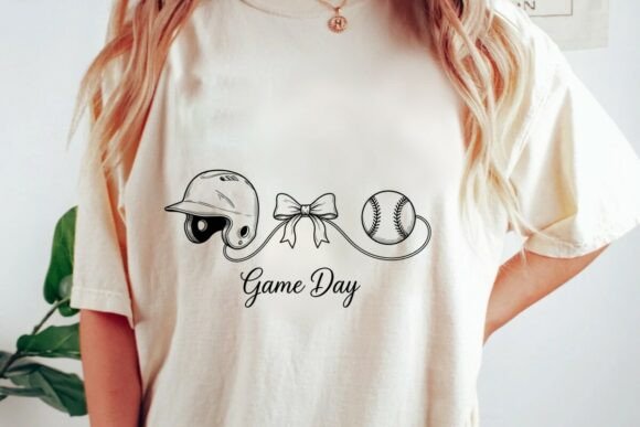 Download Game Day Baseball Bow Helmet Png - Baseball bow Collection