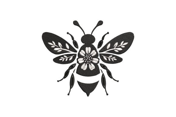 Download Floral Bee Silhouette - Floral bee Collection