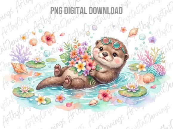 Download Cute Summer Otter Animal PNG - Cute summer Collection