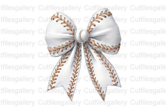 Download White Stitch Baseball Bow PNG, Baseball - Baseball bow Collection