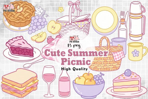 Download Cute Summer Picnic Clipart PNG - Cute summer Collection