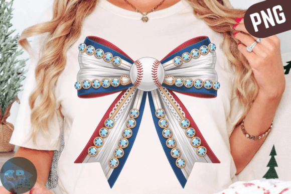 Download Coquette Baseball Bow PNG Sport Game Day - Baseball bow Collection