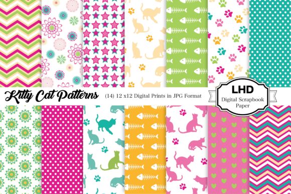 Download Kitty Cat Digital Paper - Kitty Collection