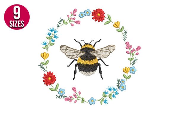 Download Floral Bee Wreath - Floral bee Collection