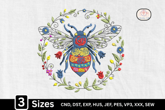 Download Boho Botanical Floral Bee - Floral bee Collection