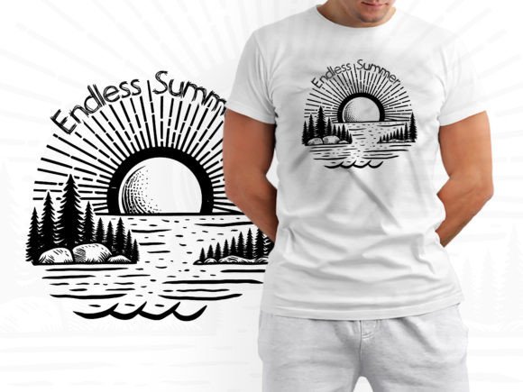 Download Endless Summer Beach Vibes Tshirt Design - Premium Resources