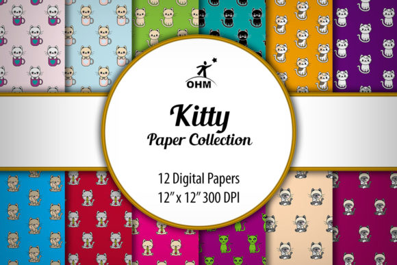 Download KITTY PAPER COLLECTION | Digital Paper - Kitty Collection