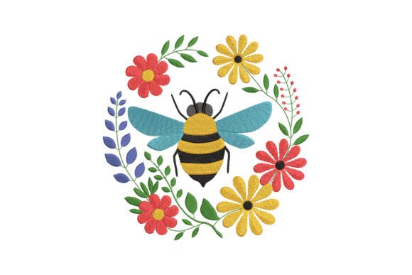 Download Beautiful Floral Bee - Floral bee Collection
