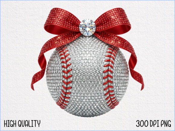 Download Bling Rhinestone Baseball Bow PNG - Baseball bow Collection