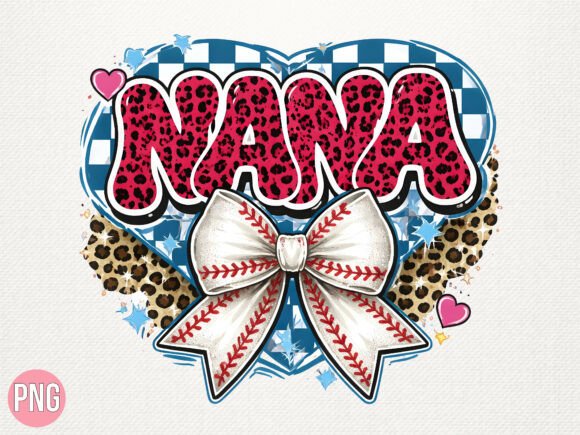 Download Nana Pink Leopard Baseball Bow PNG - Baseball bow Collection