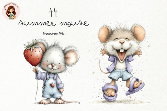 Download Cute Summer Mouse PNG Clipart - Cute summer Collection